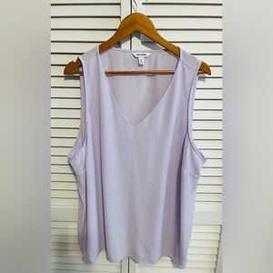 Nine West‎ Lilac Sheer Tank Size: 2XL